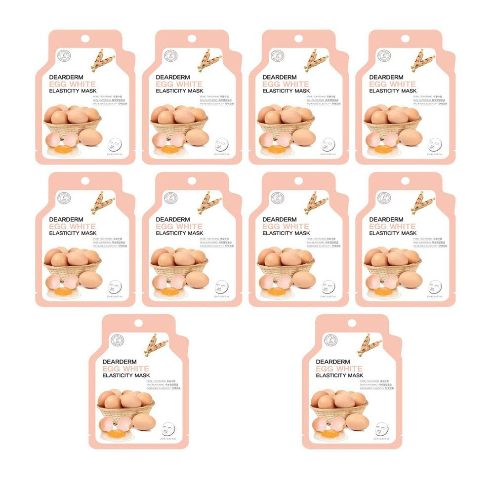 Dearderm Egg Elasticity Mask (10 pcs)-Beauty Zone Nail Supply
