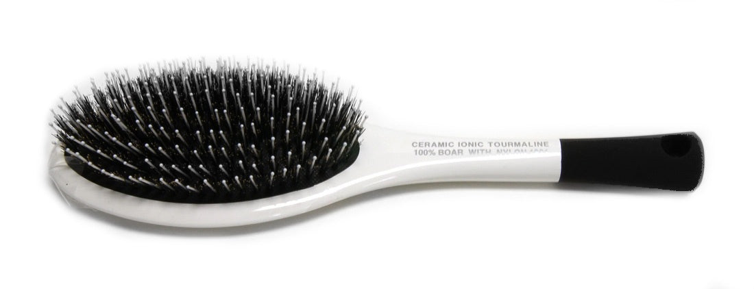 IB 1921 W CERAMIC OVAL PADDLE PORCUPINE BRUSH-Beauty Zone Nail Supply