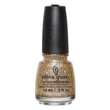 China Glaze Lacquer Counting Carats (Multisize Gold Holographic Glitter) 0.5 oz #82698