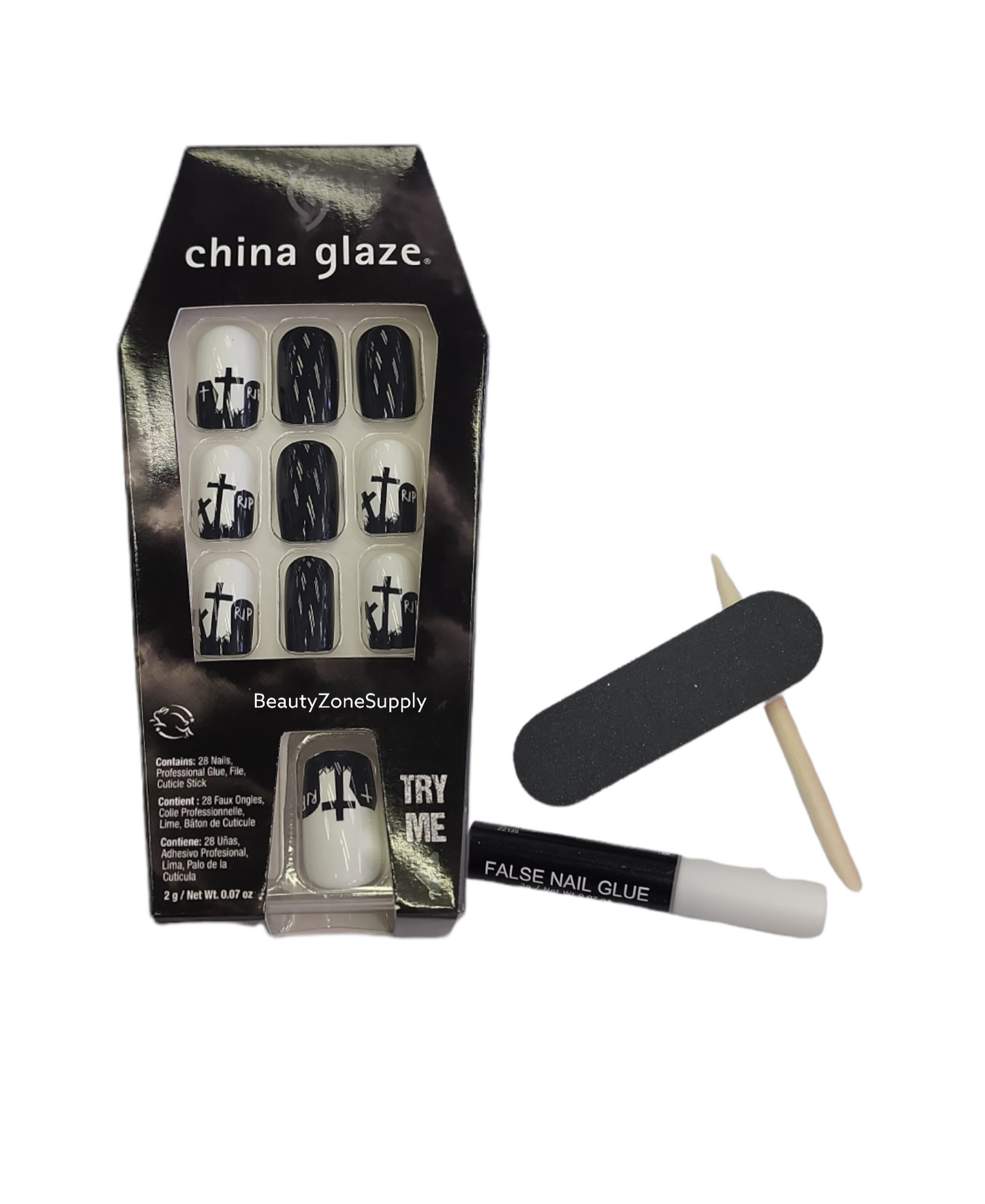 China Glaze Designer Nail Tips Haunted Hill #58184