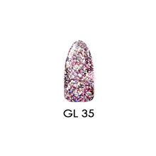 Load image into Gallery viewer, Chisel Acrylic &amp; Dipping Powder 2 oz Glitter Collection GL35