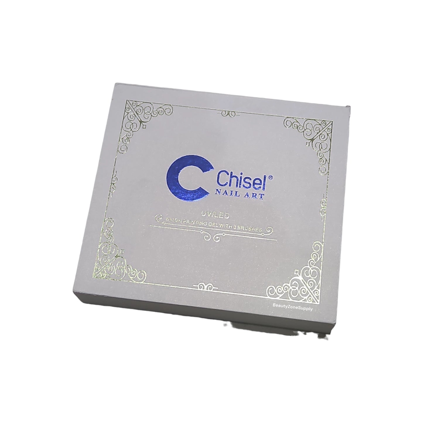 Chisel Nail Art 6 Painting Gel with 3 brushes kit