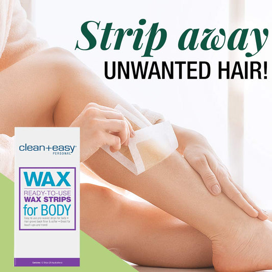 Clean & Easy Body Strip Wax 12 Pcs #45016