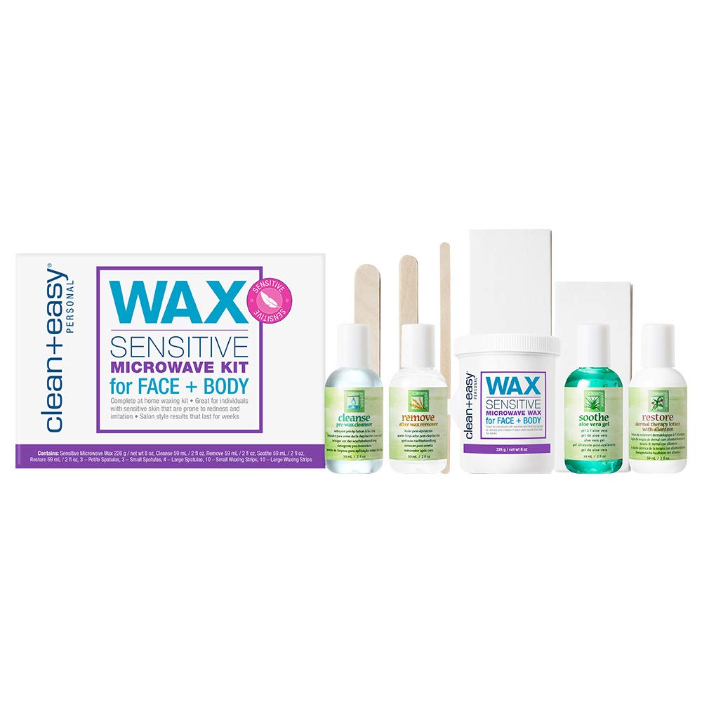 Clean + Easy Sensitive Microwave Wax Kit for Face & Body #45014