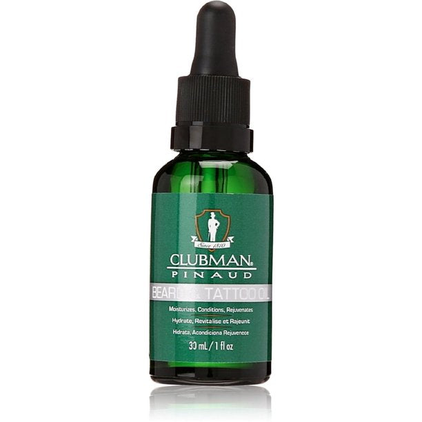 Clubman Beard and Tattoo Oil 1 oz #28003
