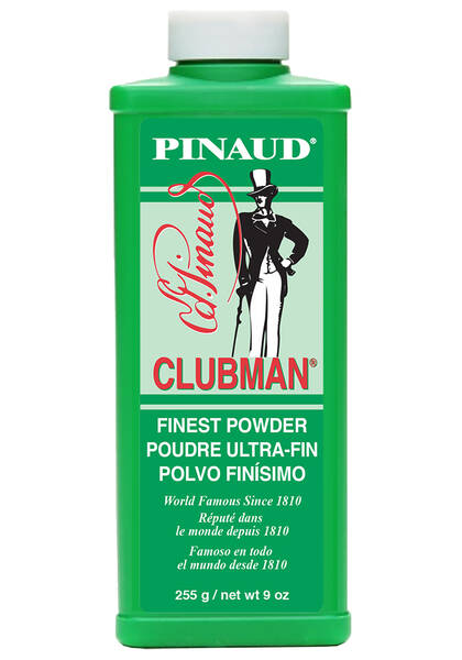 Clubman Talc White The finest quality talc. 9 oz / 255 mL #27600