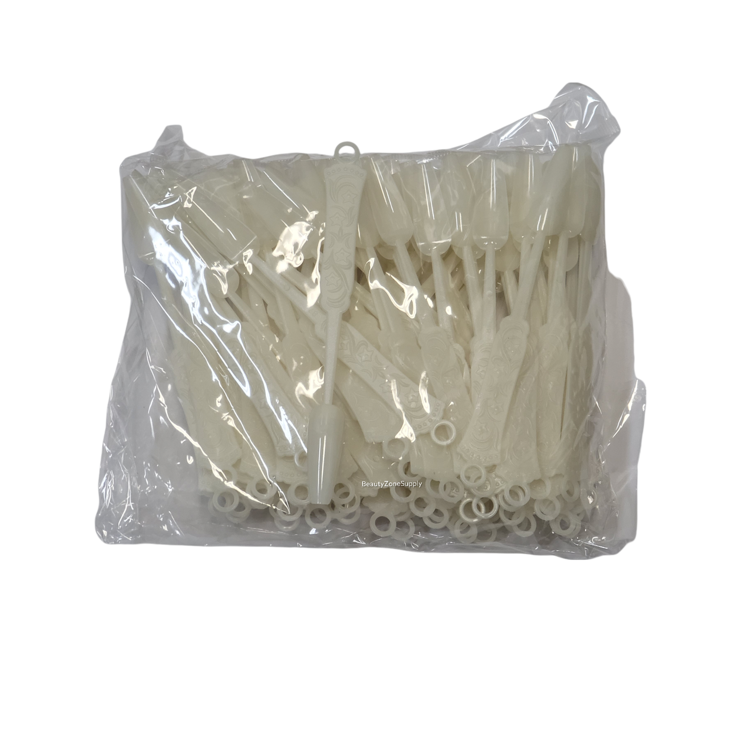 Coffin Nail Tips Display Natural Bag 100 pc