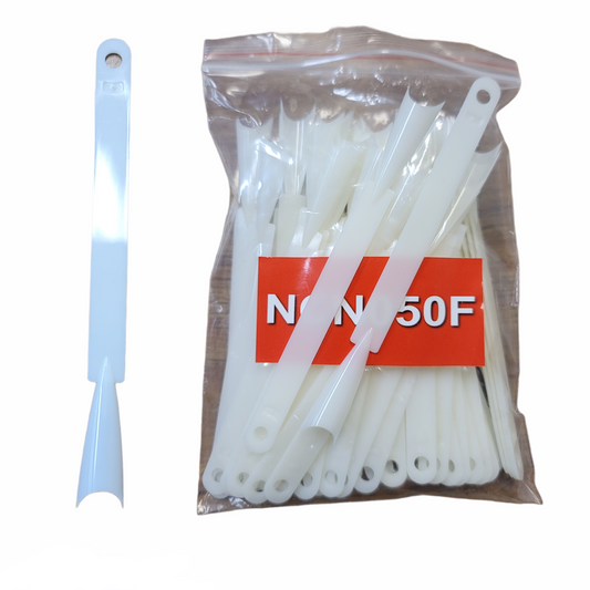 Color Nail Chart 50 Tips French Type Nature NCN050F