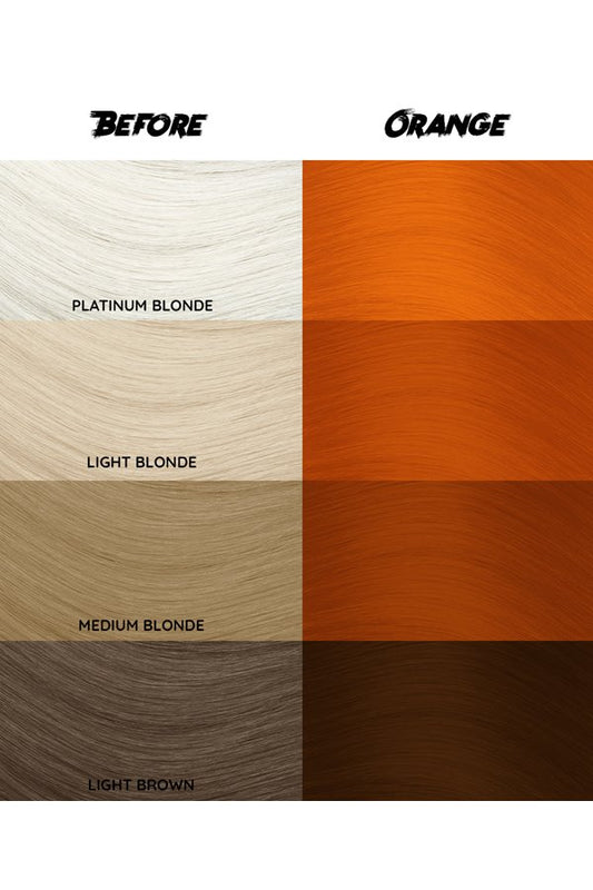 Crazy Color Semi Permanent Hair Dye Color 060 Orange 150ML 5.07 oz