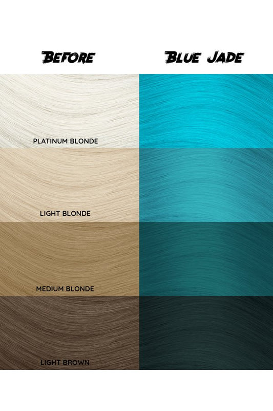 Crazy Color Semi Permanent Hair Dye Color 067 Blue Jade 150ML 5.07 oz