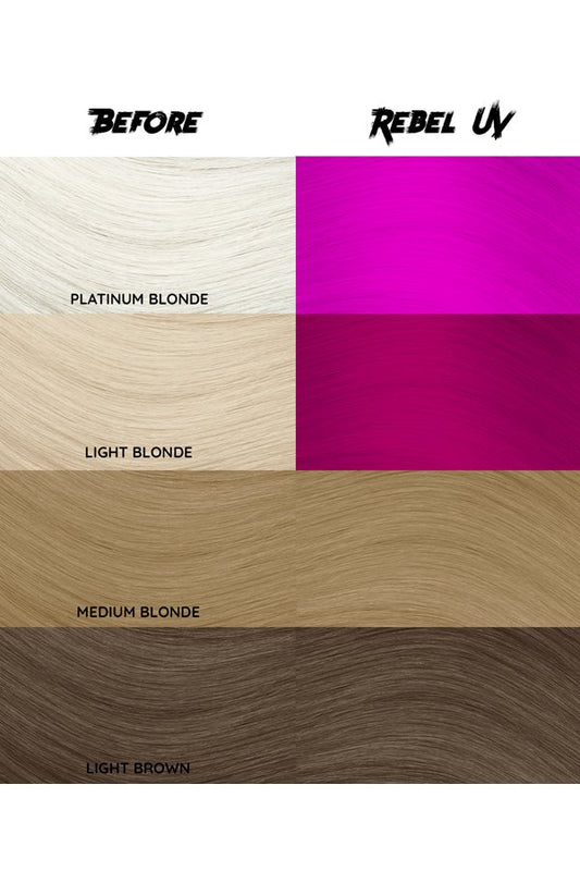 Crazy Color Semi Permanent Hair Dye Color 078 Rebel UV 150ML 5.07 oz