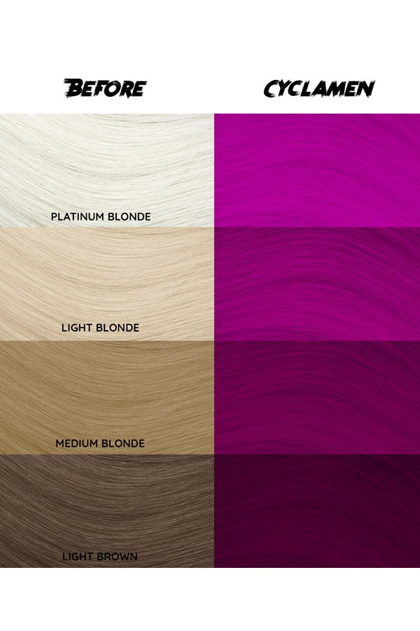 Crazy Color Semi Permanent Hair Dye Color 041 Cyclamen 150ML 5.07 oz