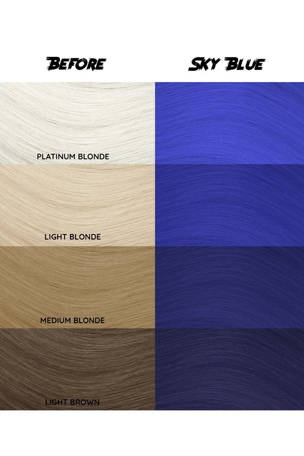 Crazy Color Semi Permanent Hair Dye Color 059 Sky Blue 150ML 5.07 oz