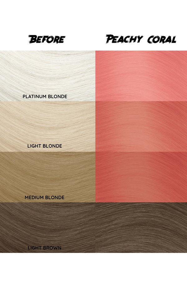 Crazy Color Semi Permanent Hair Dye Color 070 Peachy Coral 150ML 5.07 oz