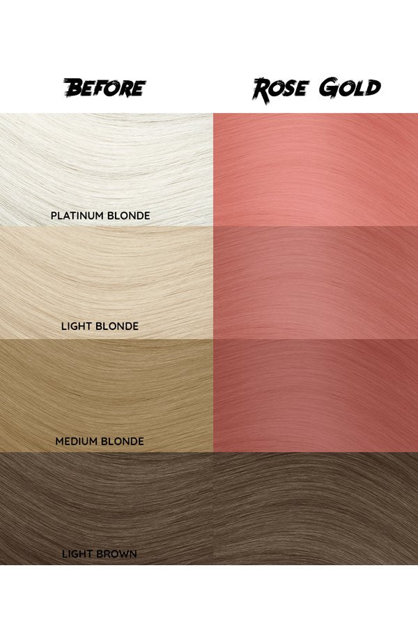 Crazy Color Semi Permanent Hair Dye Color 073 Rose Gold 150ML 5.07 oz