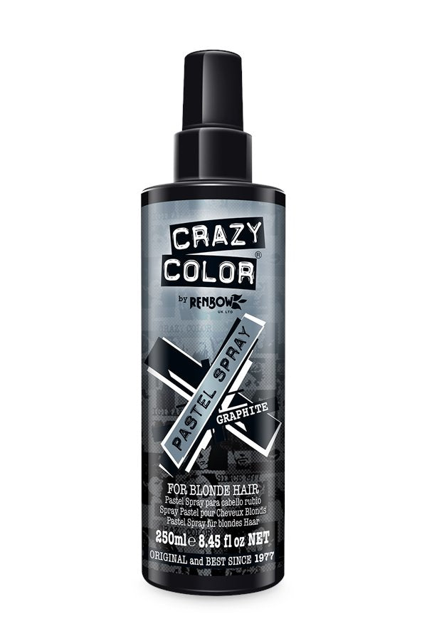 Crazy Color Temporary Color Pastel Sprays Graphite 250mL 8.45 oz