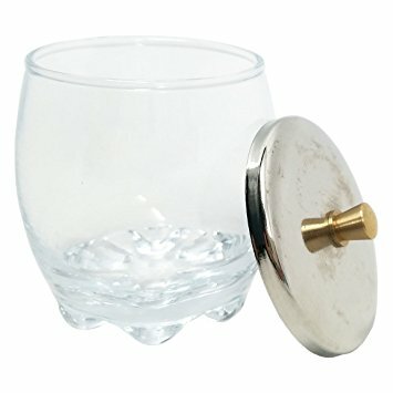 Glass dappen with lid glass st-05 V-203