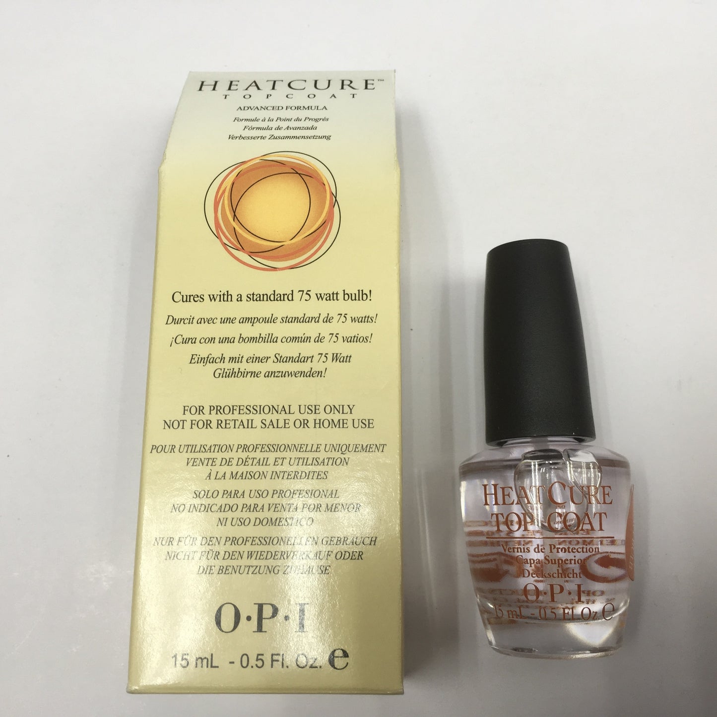 OPI HEATCURE TOP COAT 0.5 OZ