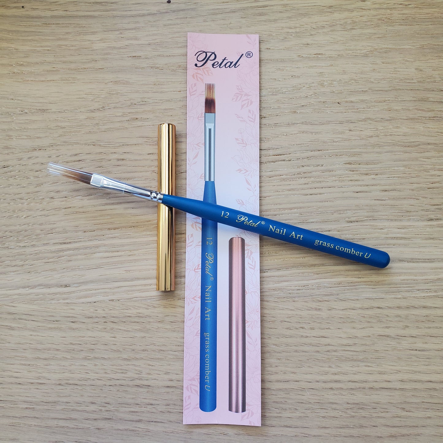 #12 Petal Nail Art Brush Grass Comber With Cap-Beauty Zone Nail Supply