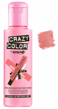 Crazy Color vibrant Shades -CC PRO 70 PEACHY CORAL 150ML-Beauty Zone Nail Supply