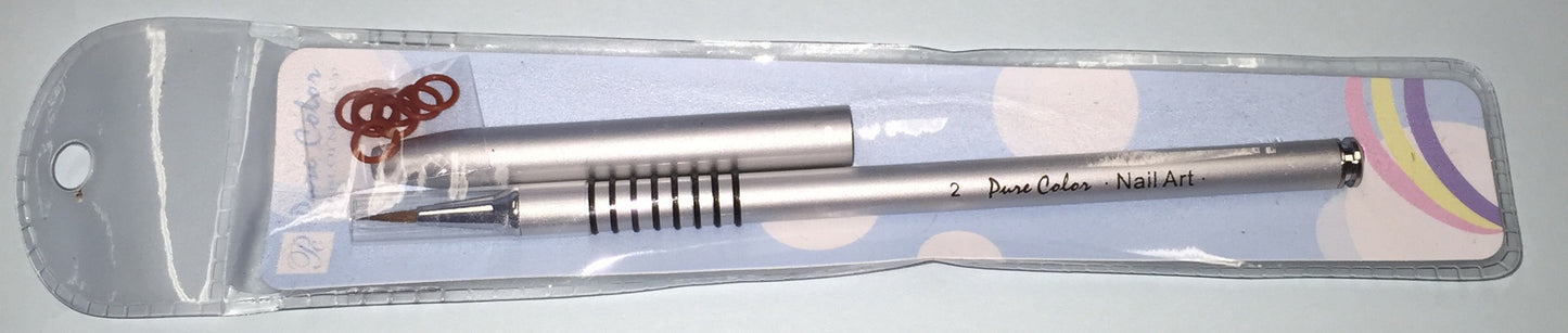 Pure color 3D Nail Art Rubber Sculpture with Cap Size 2 - BeautyzoneNailSupply