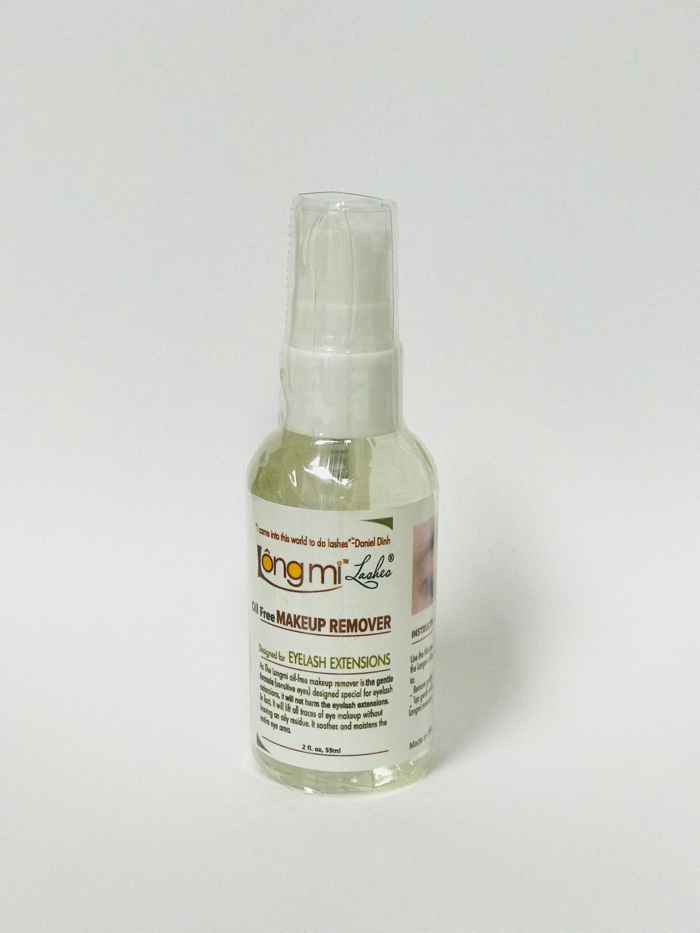 Longmi Makeup Remover Silk - Oil Free 2 oz