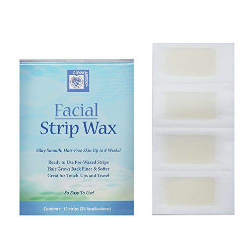 Clean & Easy Facial Strip Wax 12 Pcs #29991-Beauty Zone Nail Supply