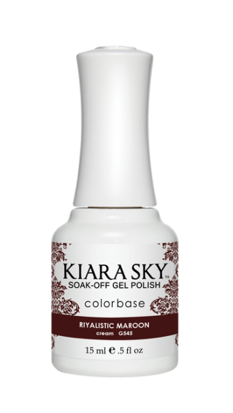 Kiara Sky Gel -G545 Riyalistic Maroon-Beauty Zone Nail Supply
