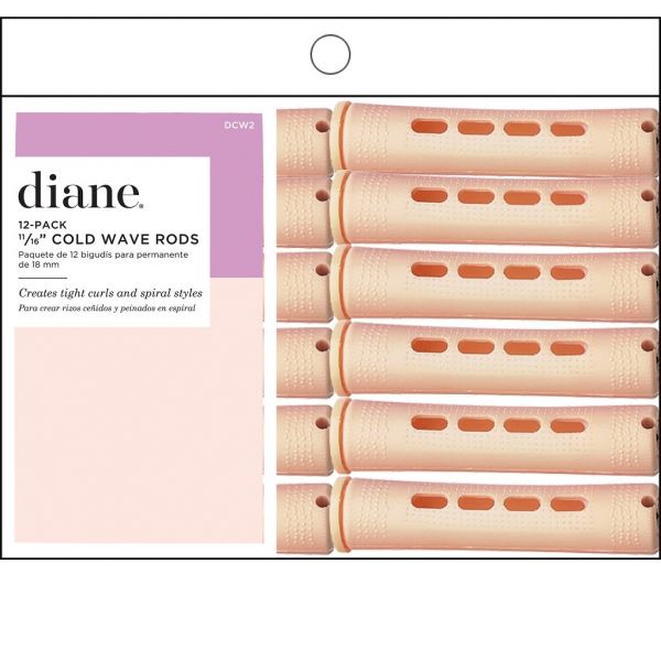 Diane 11/16" Cold Wave Rods Curlers Hair Perm #DCW2