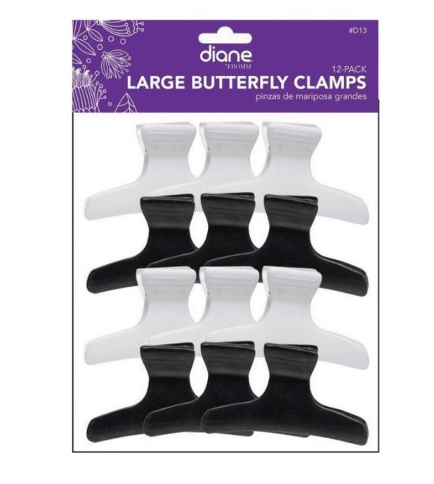 Diane Butterfly Clamps Large 12 Count #D13