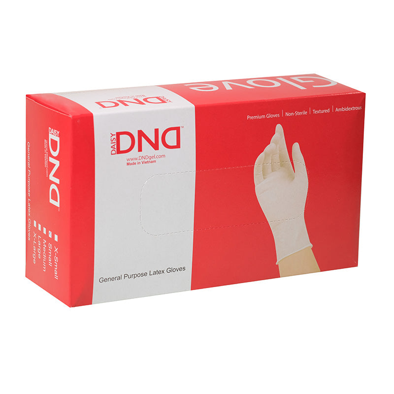 handschuhe case DND Latex Gloves, Premium Textured Disposable, Large