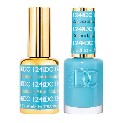 DND DC Duo Gel & Lacquer Columbian Blue #124