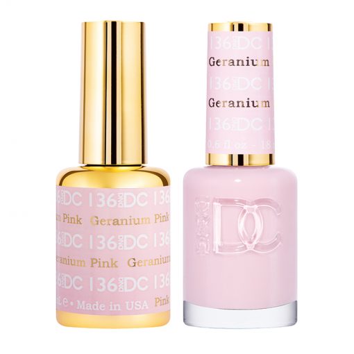 DND DC Duo Gel & Lacquer Geranium Pink #136