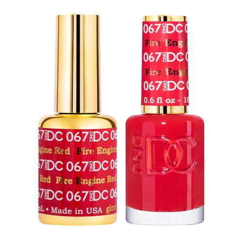 DND DC Gel Polish Duo  Fire Engine Red #067