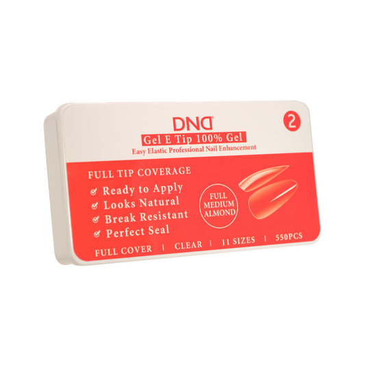 DND Soft Gel Tips Medium Almond #2