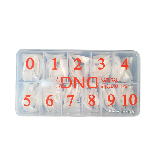 DnD Stiletto Tip Natural box 550pcs #0-10