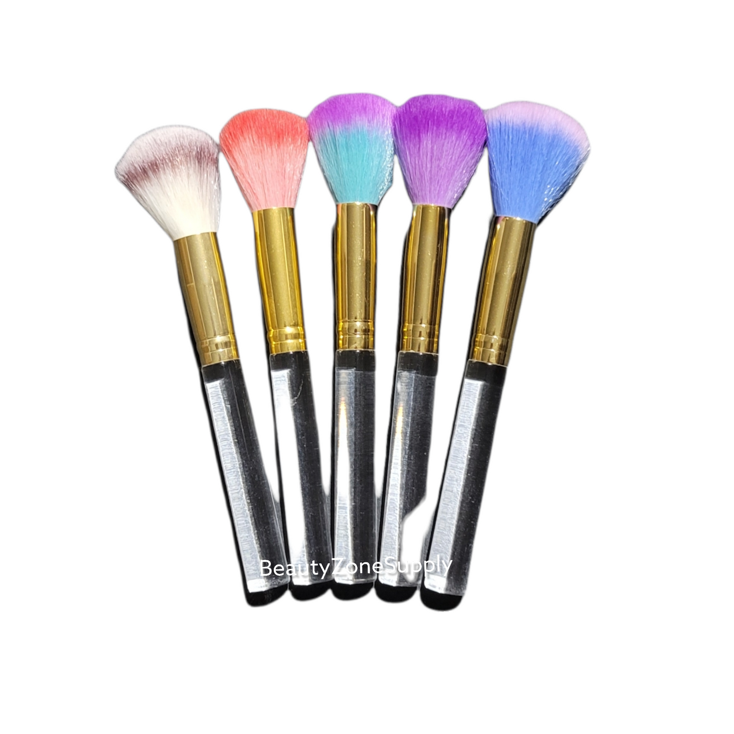 Dust Brush Colorful Clear Handle #MUB11