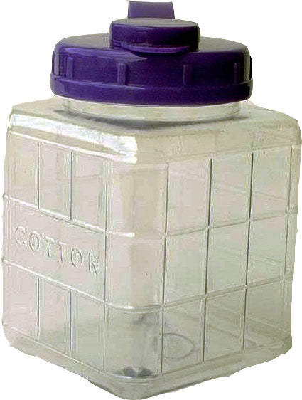 Empty Cotton Container Small Plastic - BeautyzoneNailSupply