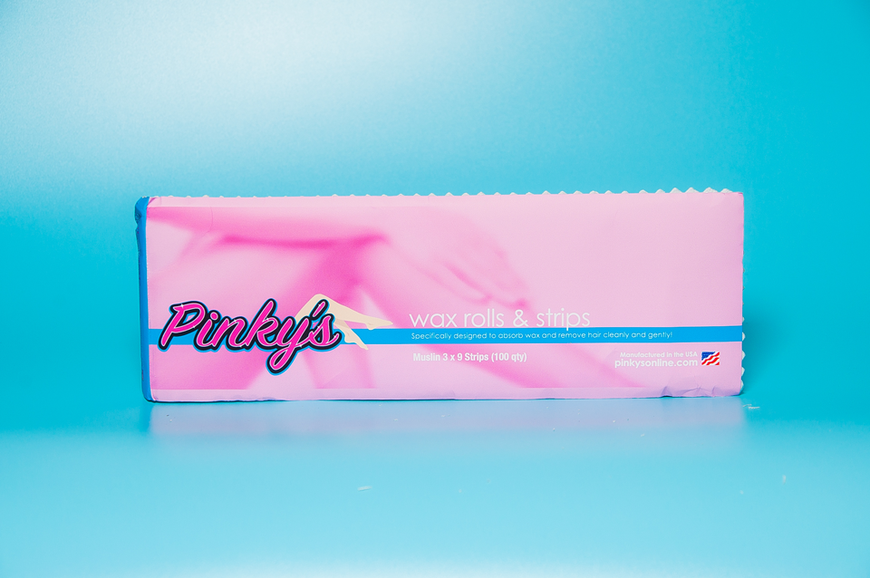 Pinky's bleached muslin pax 3in x 9in 100pcs-Beauty Zone Nail Supply