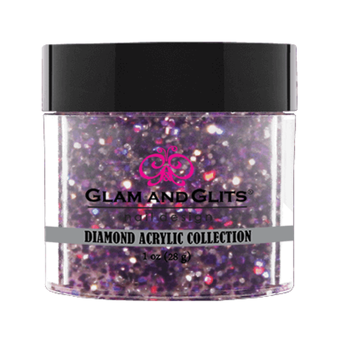 Glam & Glits Diamond Acrylic (Shimmer) 1 oz Purple Vixen - DAC45-Beauty Zone Nail Supply