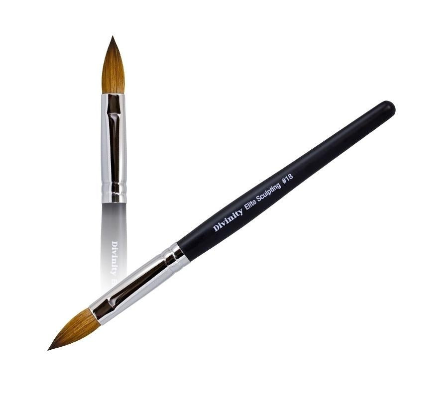 Kupa Acrylic Nail Brush Divinity Elite Sculpting #18-Beauty Zone Nail Supply