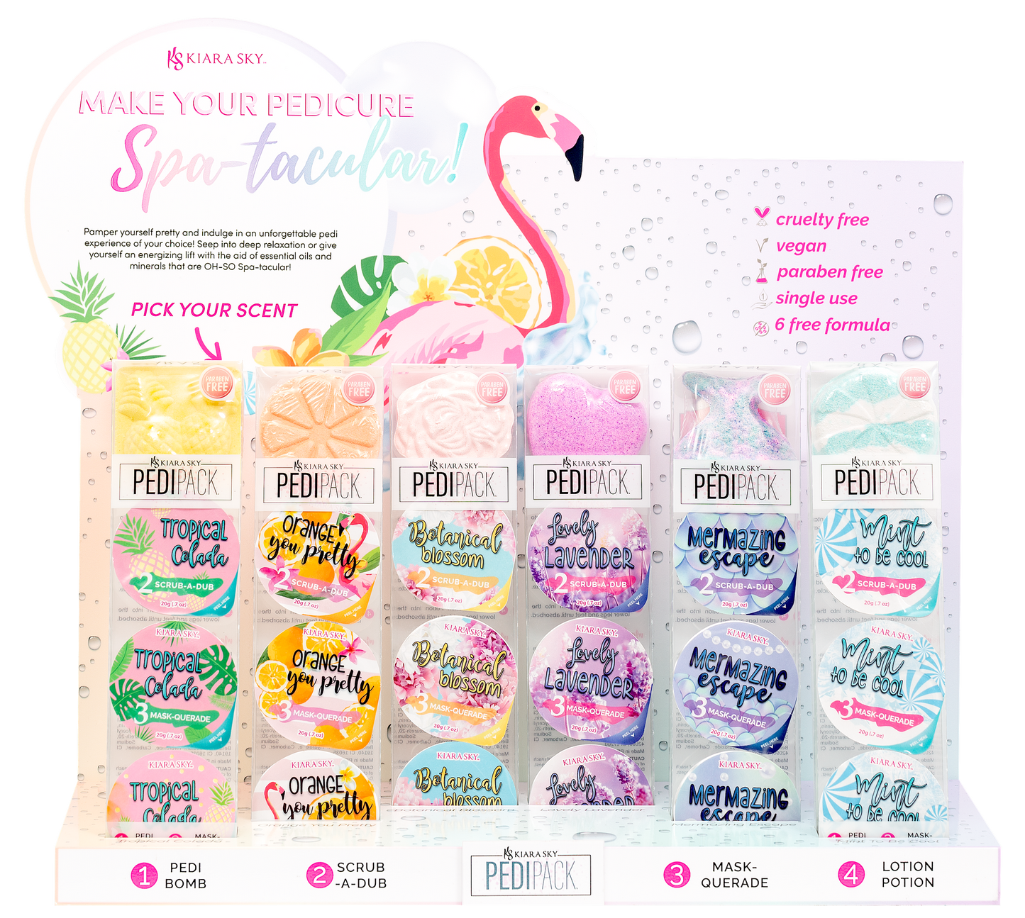 Kiara Sky Pedipack Collection 6 Scent-Beauty Zone Nail Supply