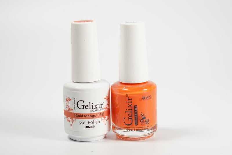 Gelixir Duo Gel & Lacquer Gold Mango 1 PK #059-Beauty Zone Nail Supply