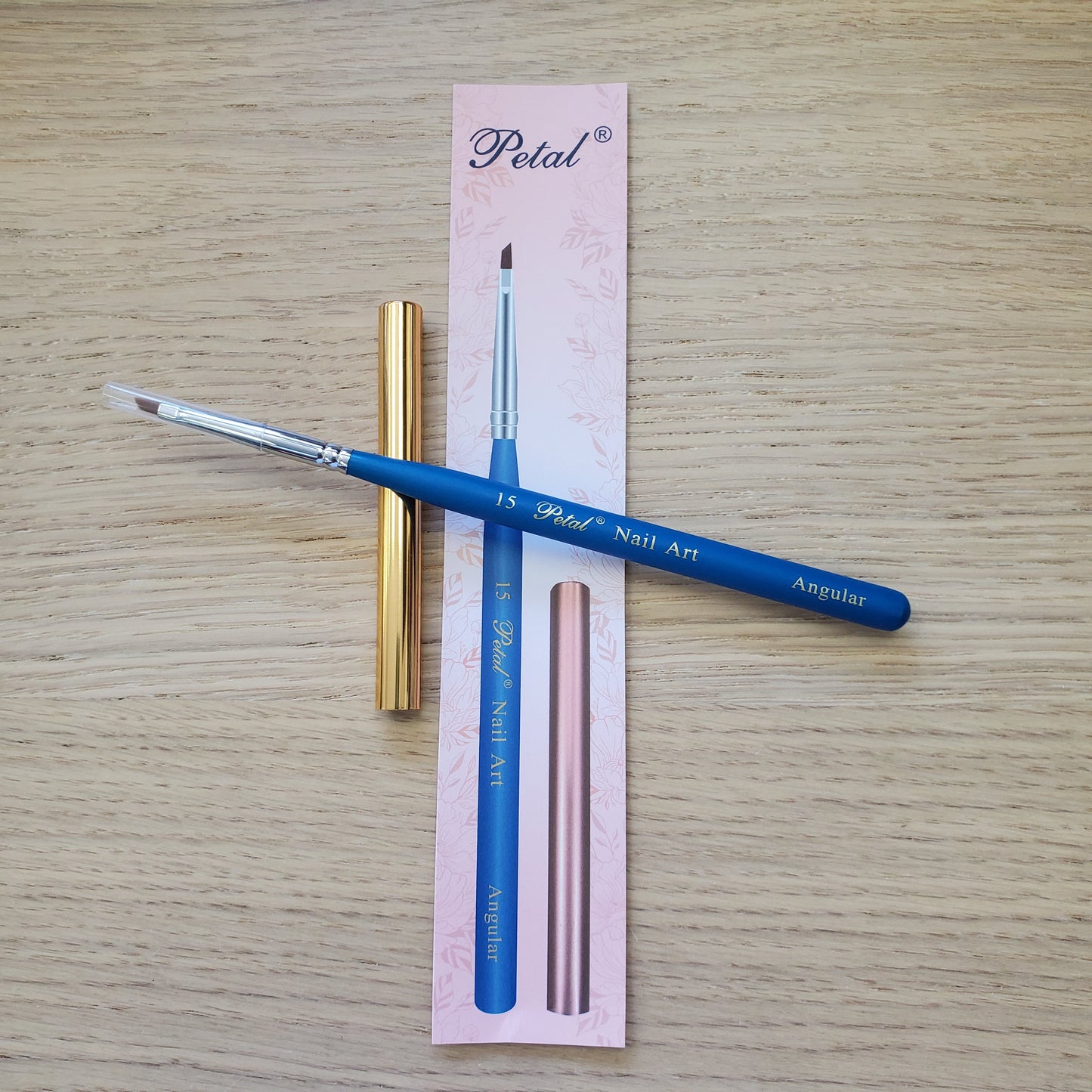 #15 Petal Nail Art Brush Angular With Cap-Beauty Zone Nail Supply