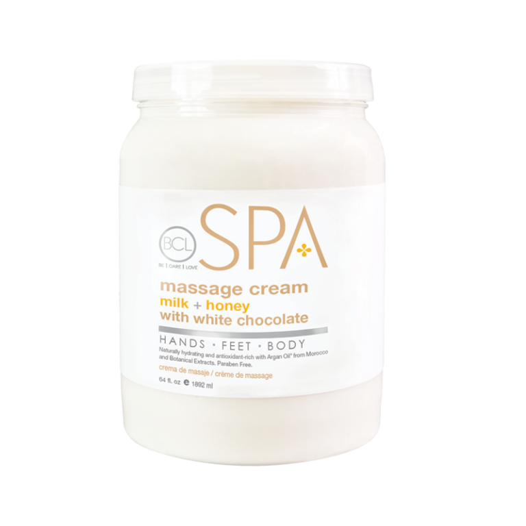 BCL SPA Massage Cream Milk + Honey with White Chocolate 64oz-Beauty Zone Nail Supply