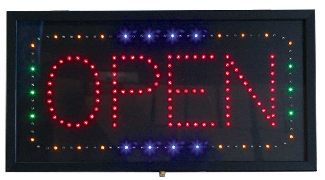 LED OPEN SIGN RETANGLE #LED3 - BeautyzoneNailSupply