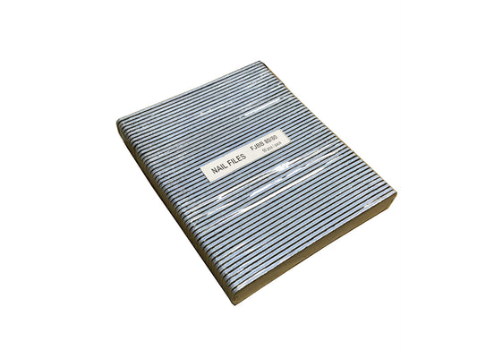 Nail File Jumbo 80/80 Blue Black 50 pc #F057-Beauty Zone Nail Supply