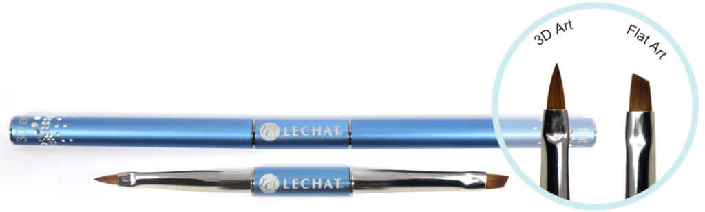 Lechat Dual Sided Brush 3D Art & Flat Art Acrylic-Beauty Zone Nail Supply