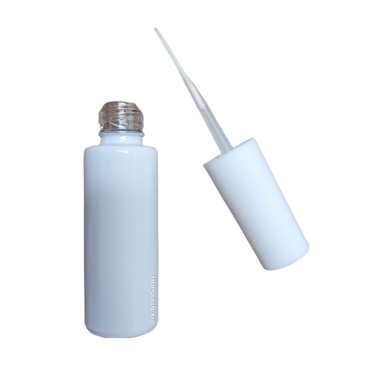 Empty Nail Art gel bottle White #NAB10W