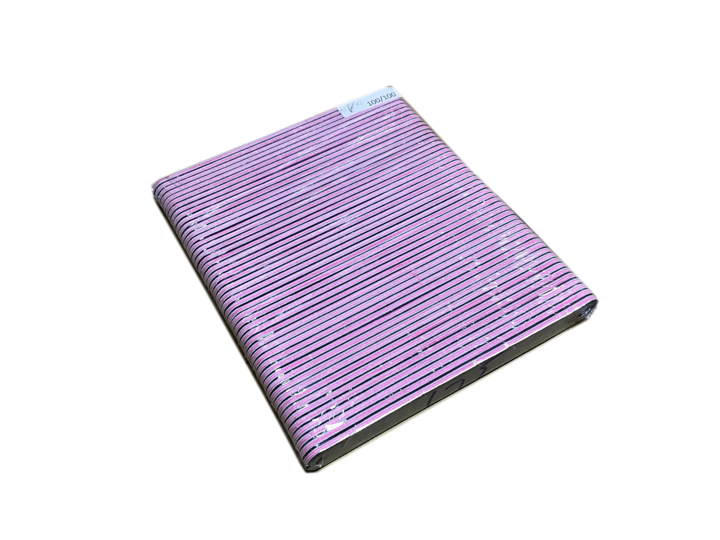 REG 100/100 B/P FILE KIKI PK #F175P-Beauty Zone Nail Supply